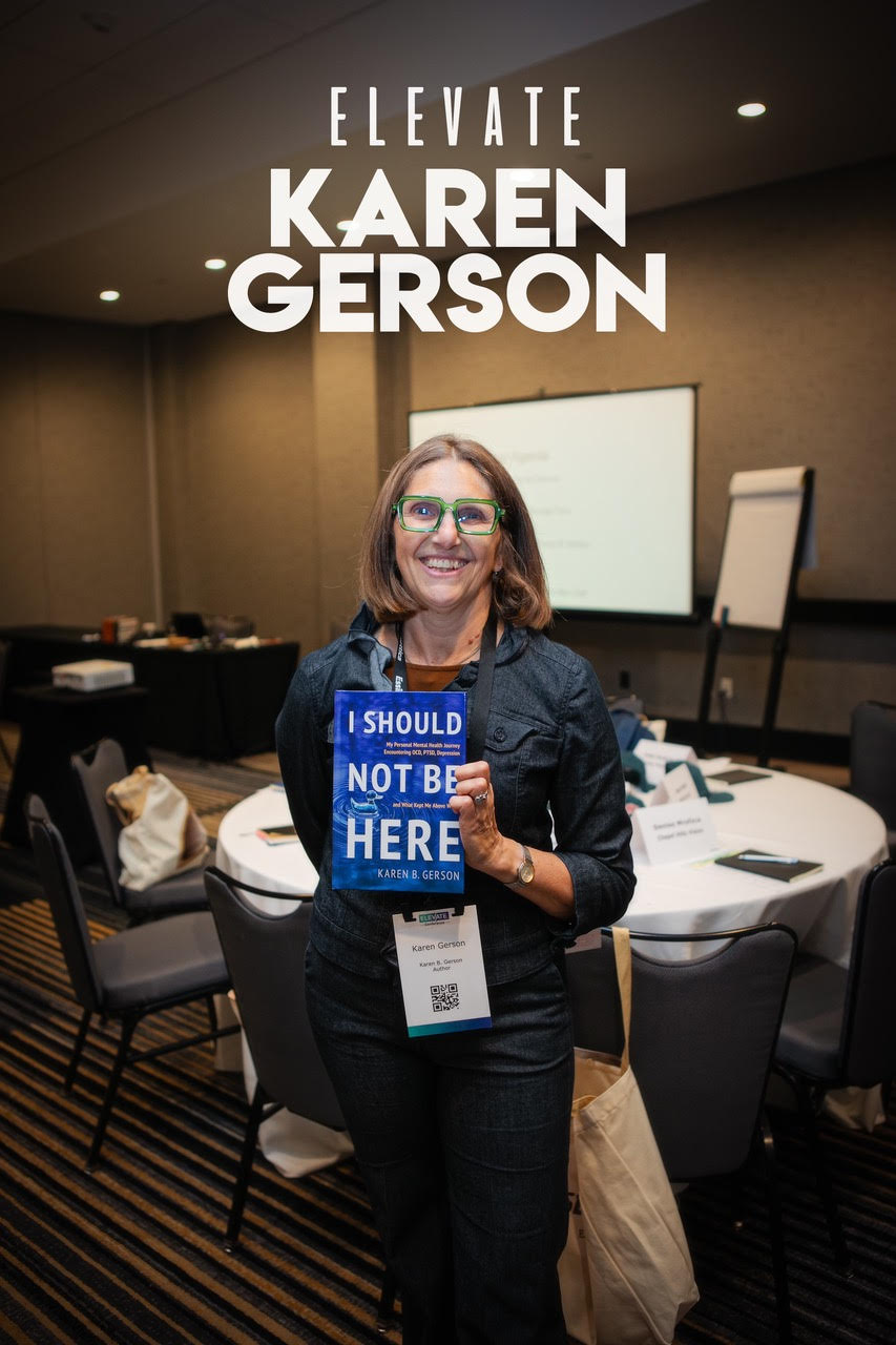 Karen Gerson speaking at the ELEVATE conference, photo 1